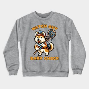 lacrosse dog Crewneck Sweatshirt